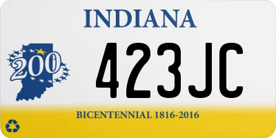 IN license plate 423JC