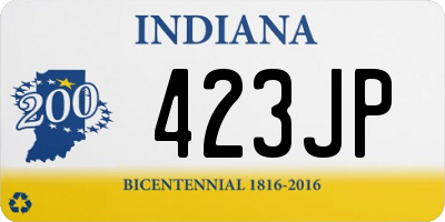 IN license plate 423JP