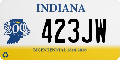 IN license plate 423JW