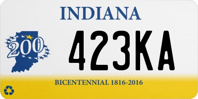 IN license plate 423KA