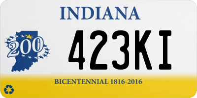 IN license plate 423KI