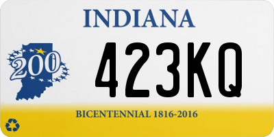 IN license plate 423KQ