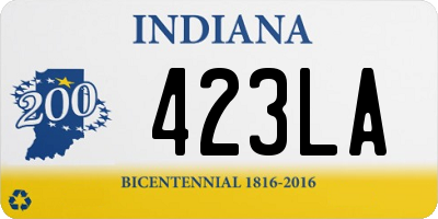 IN license plate 423LA