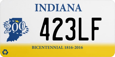 IN license plate 423LF