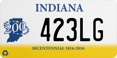 IN license plate 423LG