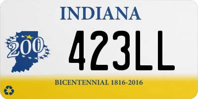 IN license plate 423LL