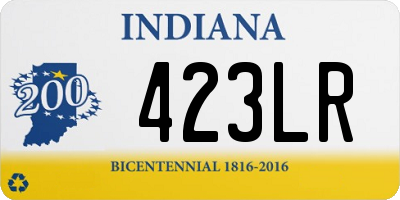 IN license plate 423LR