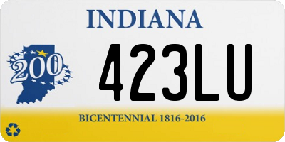 IN license plate 423LU