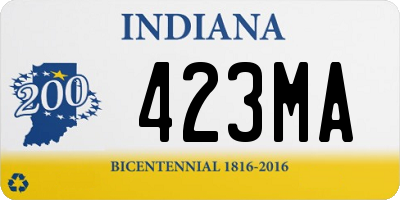 IN license plate 423MA