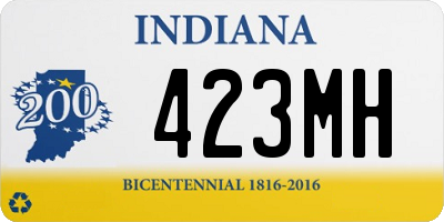 IN license plate 423MH