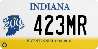 IN license plate 423MR