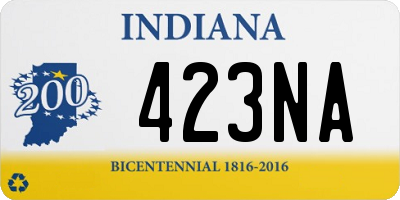 IN license plate 423NA