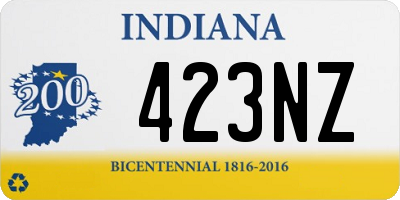 IN license plate 423NZ