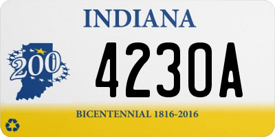 IN license plate 423OA