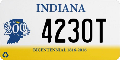 IN license plate 423OT