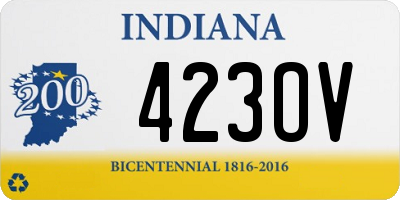 IN license plate 423OV