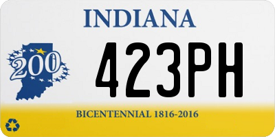 IN license plate 423PH