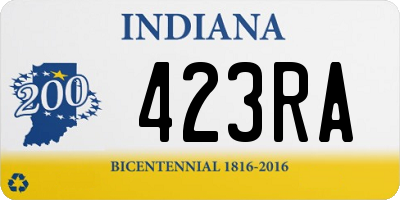 IN license plate 423RA