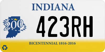 IN license plate 423RH