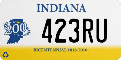 IN license plate 423RU