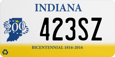 IN license plate 423SZ