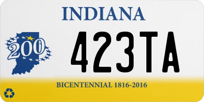 IN license plate 423TA