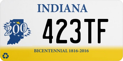 IN license plate 423TF