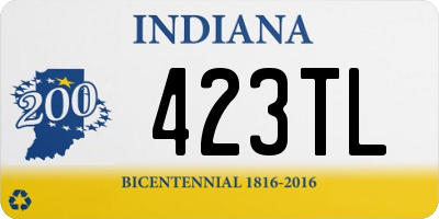 IN license plate 423TL