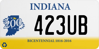 IN license plate 423UB