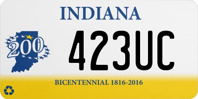 IN license plate 423UC