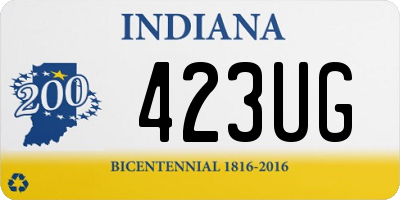 IN license plate 423UG