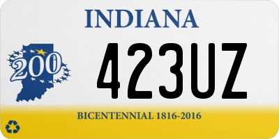 IN license plate 423UZ