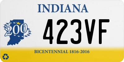 IN license plate 423VF