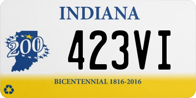 IN license plate 423VI