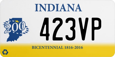 IN license plate 423VP