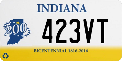 IN license plate 423VT