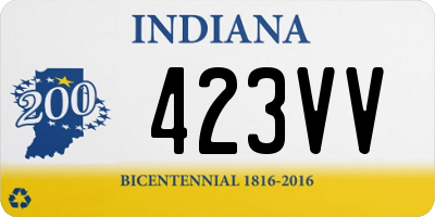 IN license plate 423VV