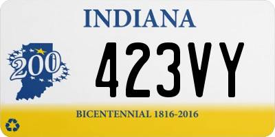IN license plate 423VY
