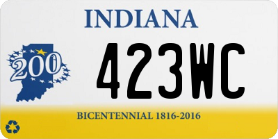 IN license plate 423WC