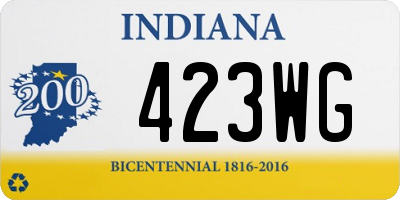 IN license plate 423WG