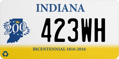 IN license plate 423WH