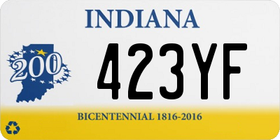 IN license plate 423YF