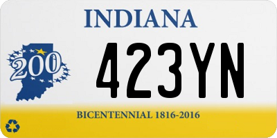 IN license plate 423YN