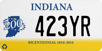 IN license plate 423YR