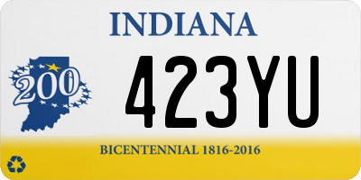 IN license plate 423YU