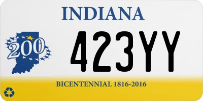 IN license plate 423YY