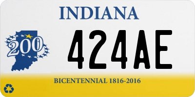 IN license plate 424AE