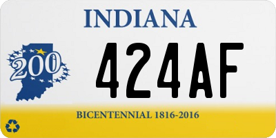 IN license plate 424AF