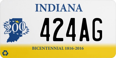 IN license plate 424AG