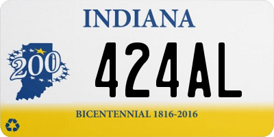 IN license plate 424AL